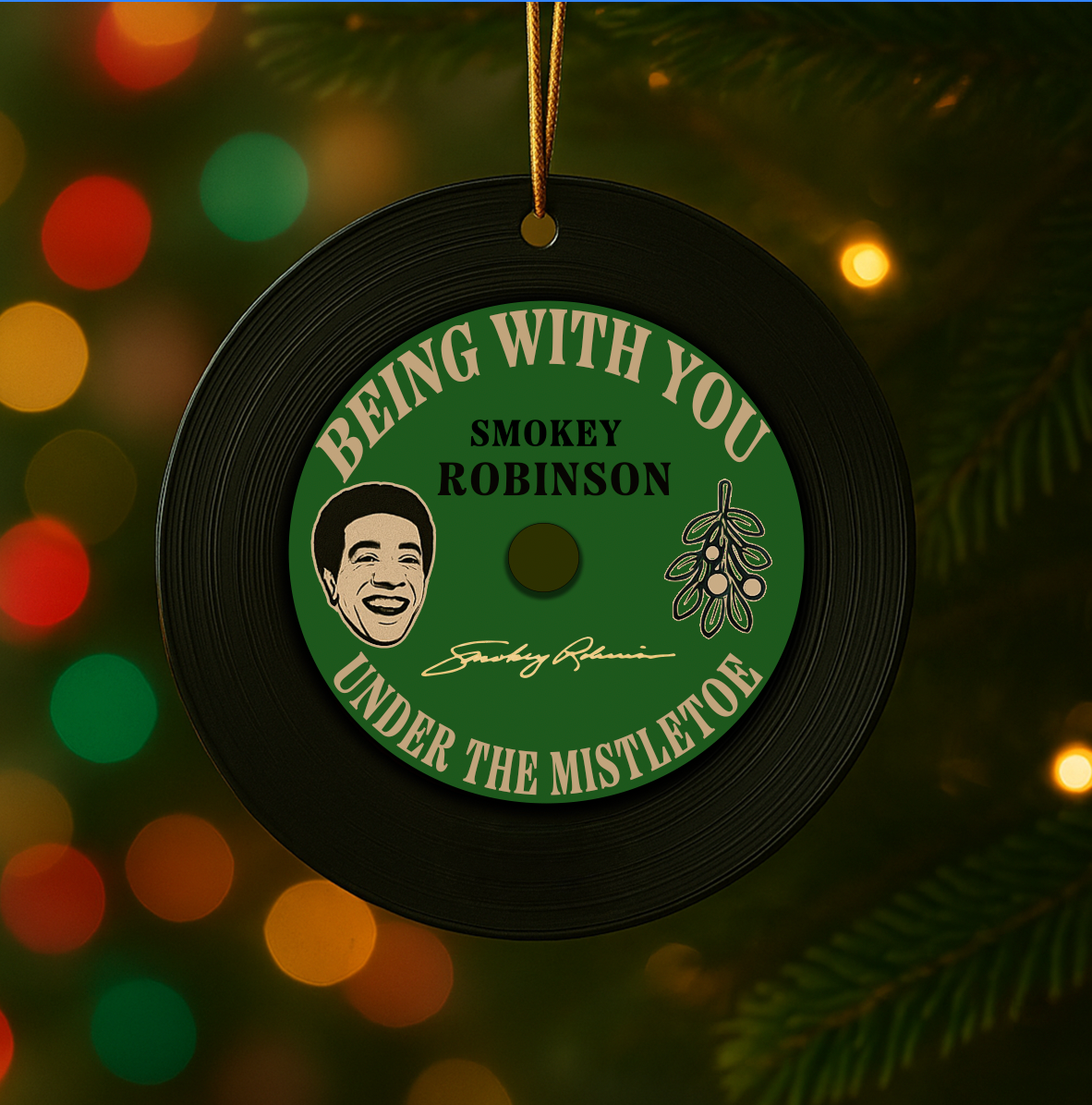 Vinyl Record Christmas Ornament (3 Pack)