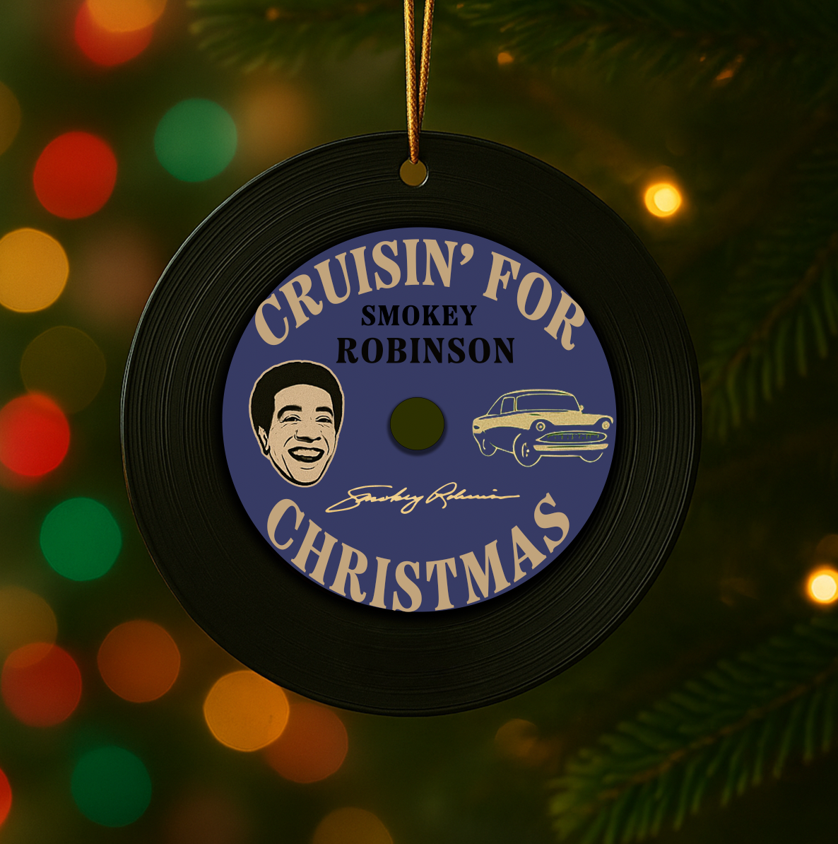Vinyl Record Christmas Ornament (3 Pack)