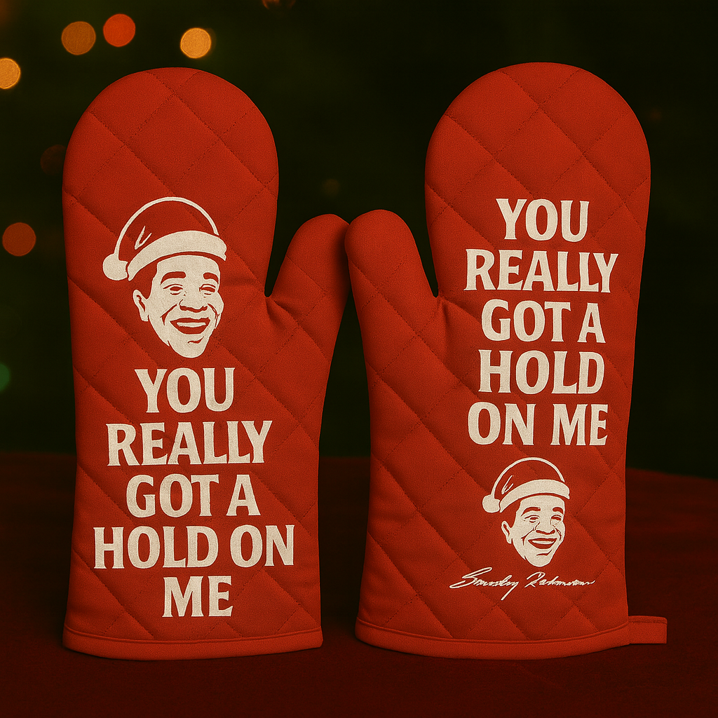Christmas Apron and Oven Mitt Set
